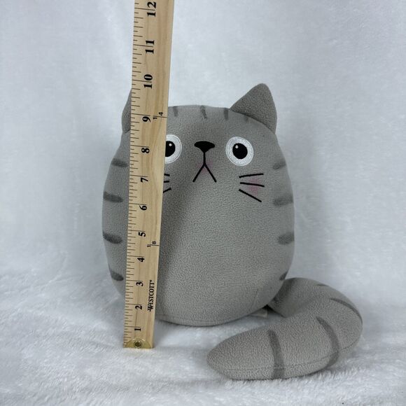 Dicke Katze & Friends 10" Gray Cat Plush 2013 Kitty Stuffed Animal Toy Doll - Picture 11 of 11